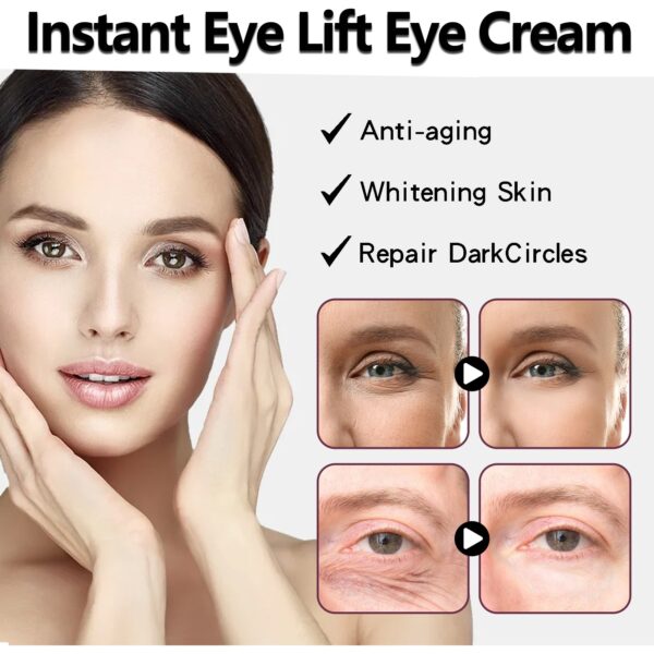 Hoygi Instant Eye Lift Cream - Firming & Hydrating Eye Care for Fine Lines, Puffiness & Dark Circles