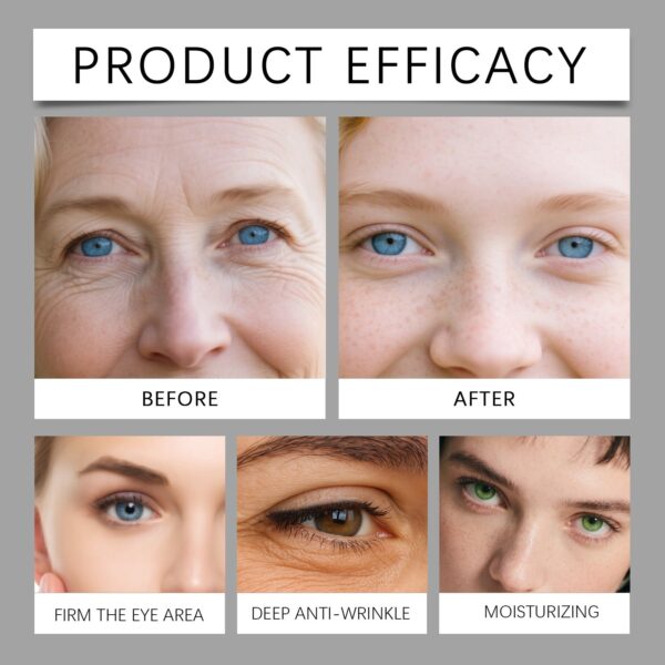 Hoygi Instant Eye Lift Serum - Roll-On Firming Eye Care for Fine Lines, Puffy Eyes & Dark Circles
