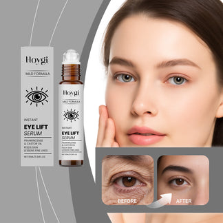 Hoygi Instant Eye Lift Serum - Roll-On Firming Eye Care for Fine Lines, Puffy Eyes & Dark Circles