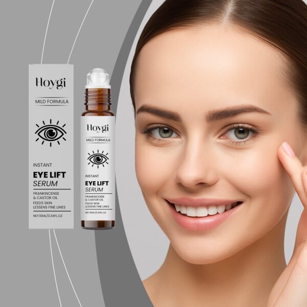 Hoygi Instant Eye Lift Serum - Roll-On Firming Eye Care for Fine Lines, Puffy Eyes & Dark Circles